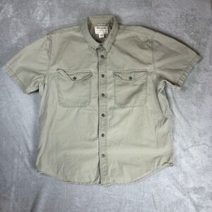 Genuine Filson Garment Mens Large Shirt Short Sleeve Button Down With Pockets